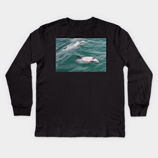 Hector's Dolphins Kids Long Sleeve T-Shirt